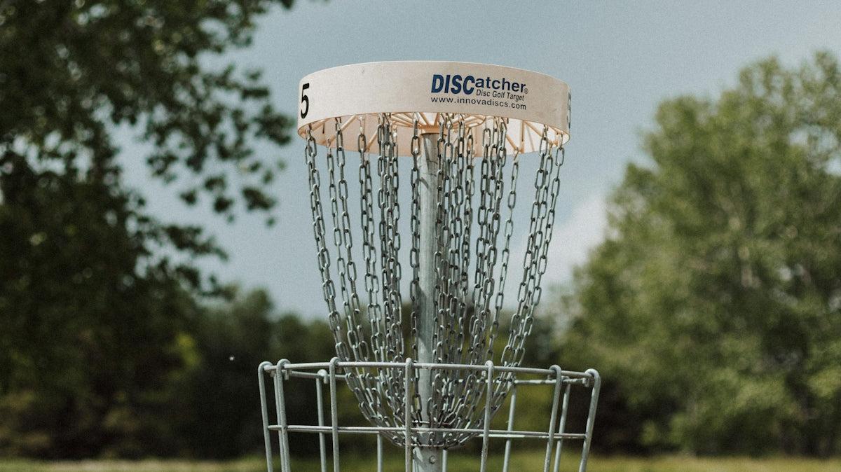 a basketball hoop in a field