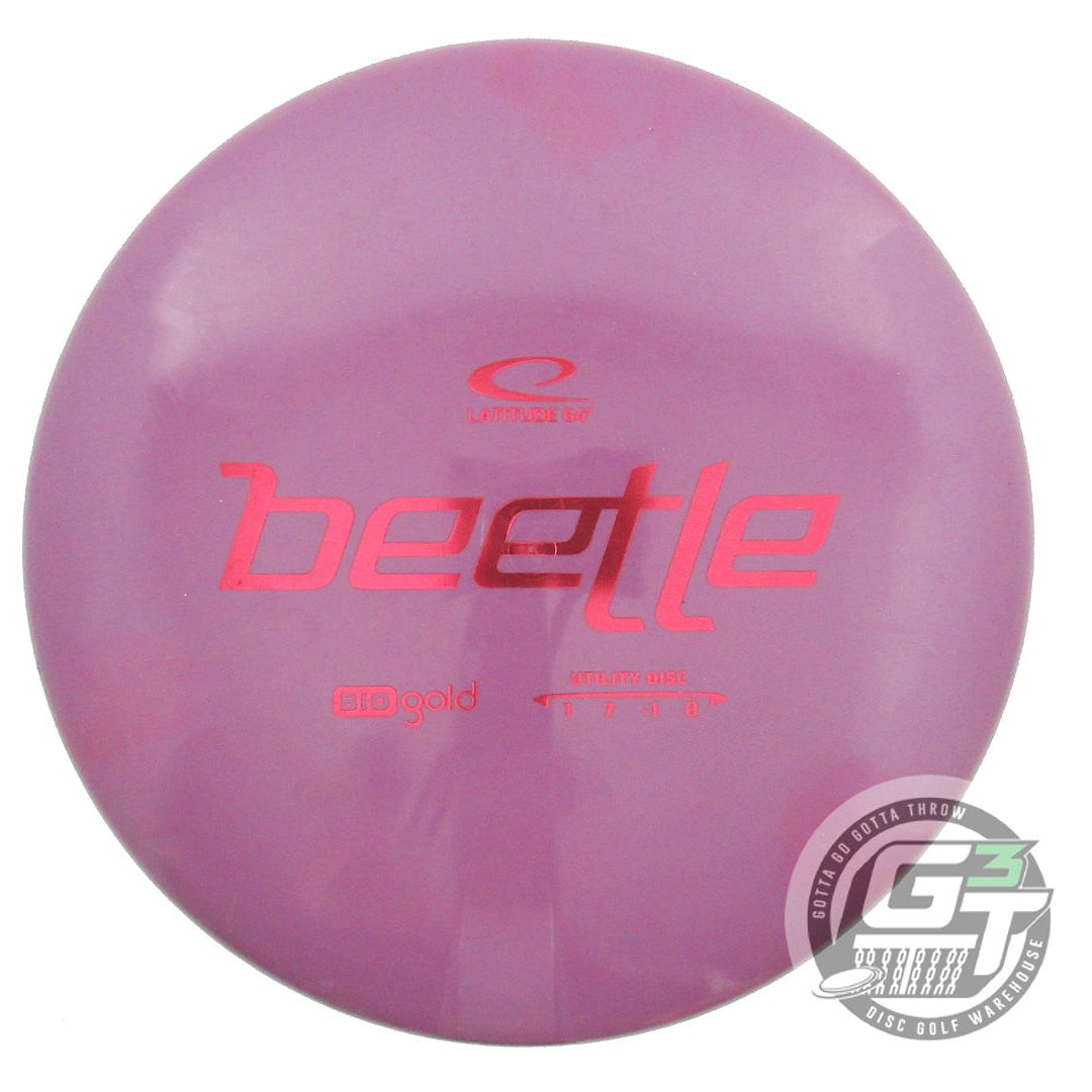 USED Latitude 64 BioGold Beetle 143g Purple Red Foil Putter Golf Disc