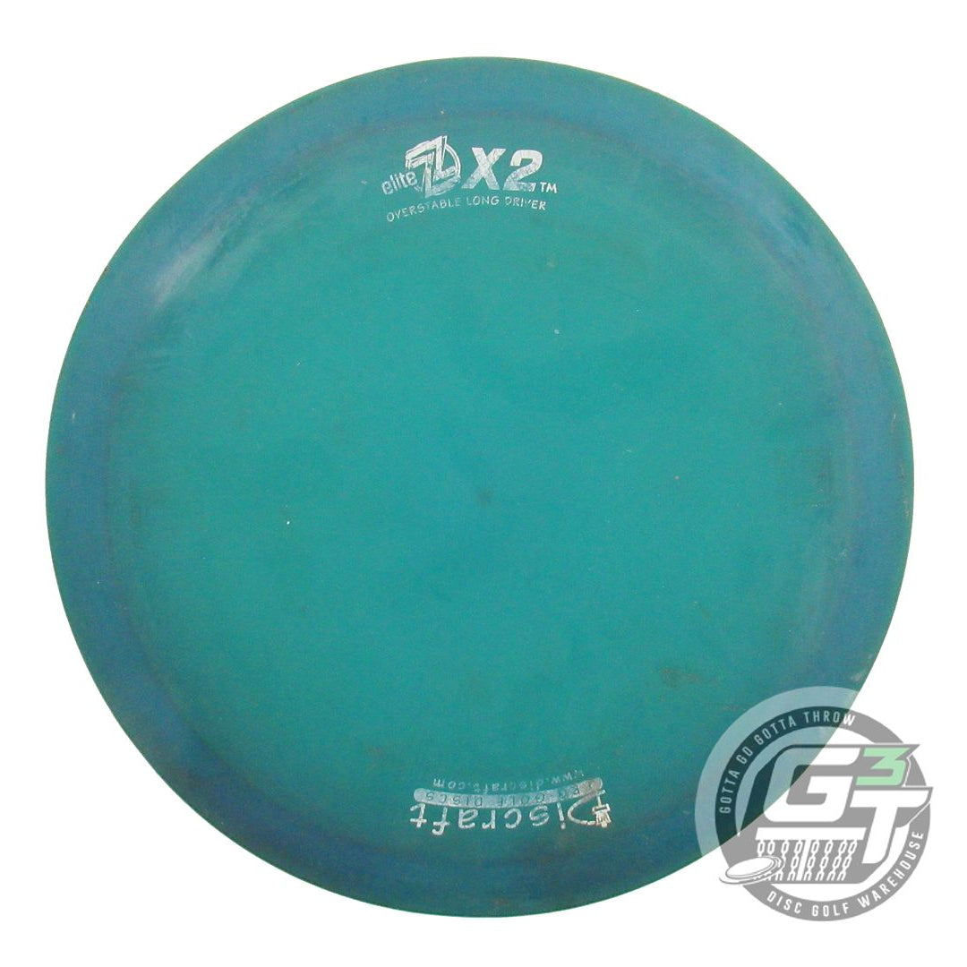 USED Discraft Elite Z XS 174g Teal White Stamp 4 POINTS Distance Driver Disc