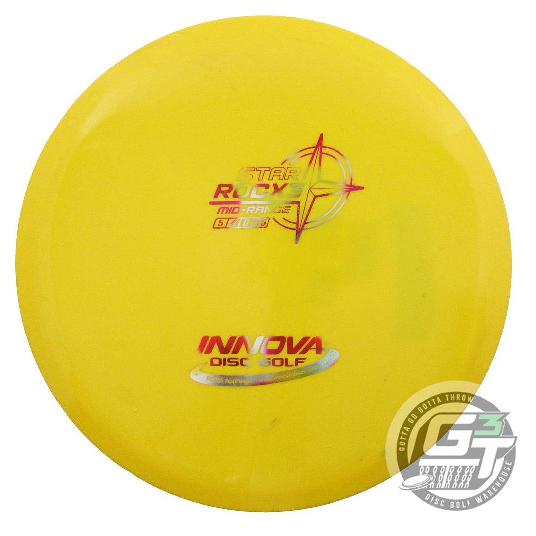 USED Innova Star RocX3 167g Yellow Jellybean Foil Midrange Golf Disc