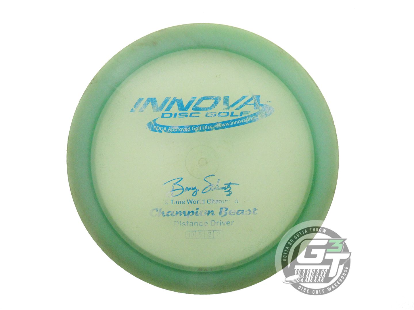 USED Innova Champion Beast 175g Green Blue Foil Distance Driver Golf Disc