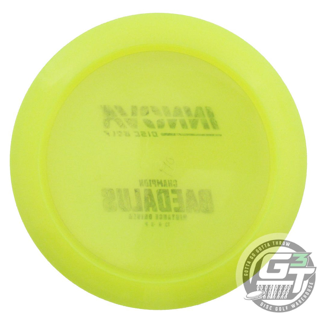 USED Innova Champion Daedalus 170g Yellow Brown Swirl Foil Distance Driver Disc