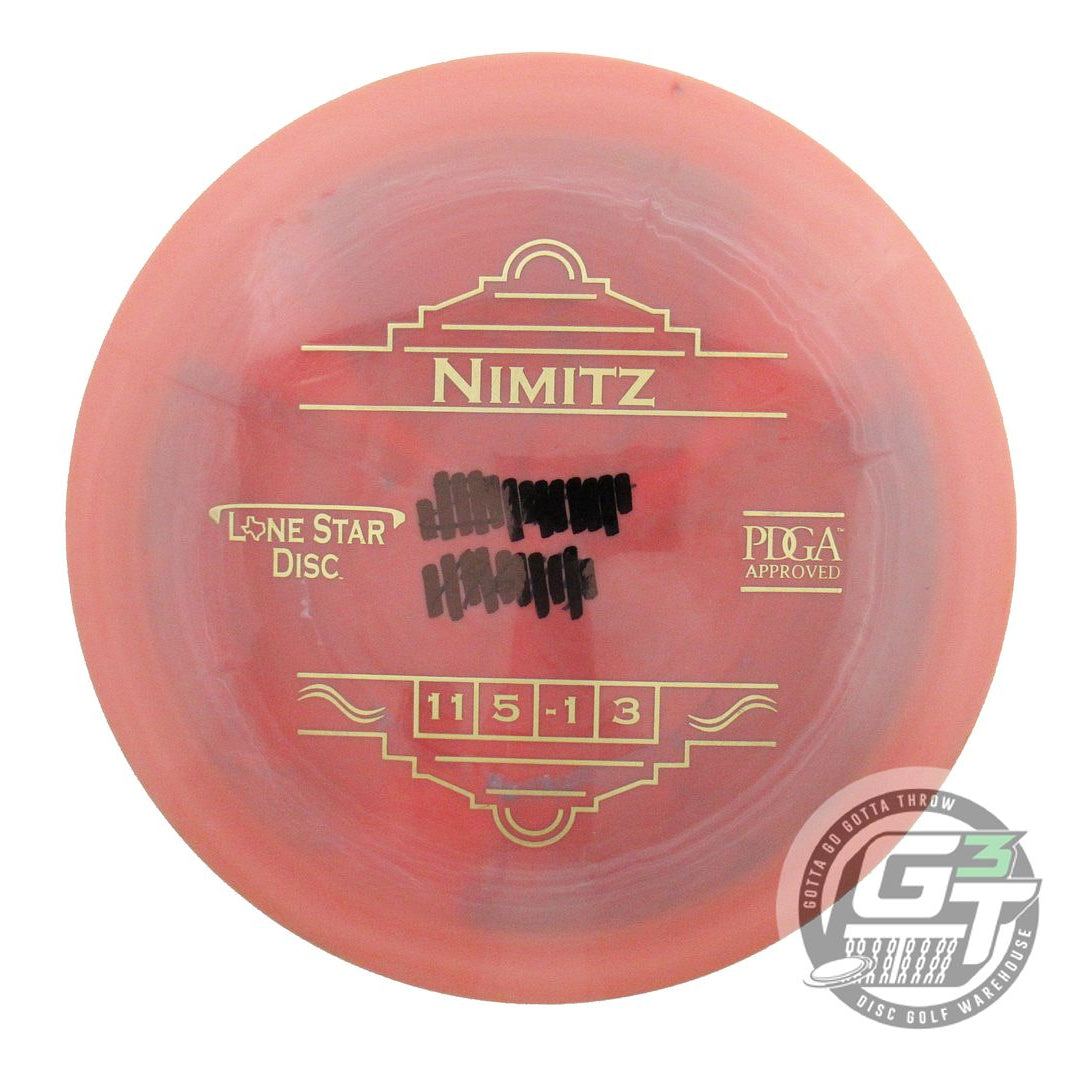 USED Lone Star Alpha Nimitz 173g Pink Gold Stamp Distance Driver Golf Disc