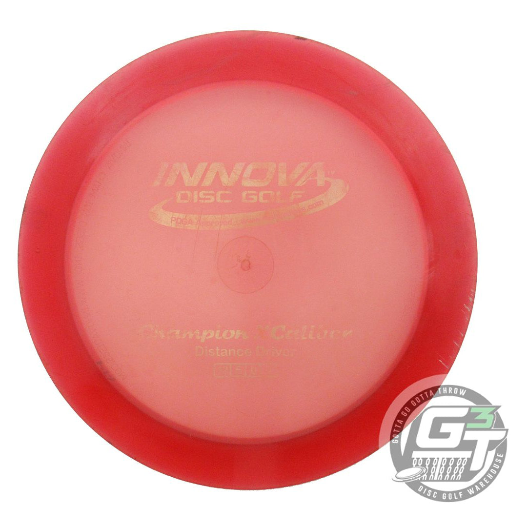 USED Innova Champion Xcaliber 174g Red Gold Foil Distance Driver Golf Disc