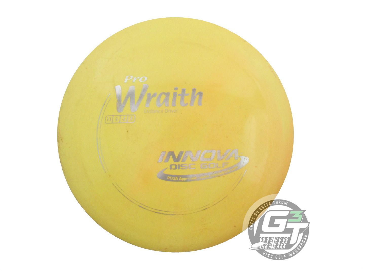 USED Innova Pro Wraith 171g Marigold Silver Foil Distance Driver Golf Disc