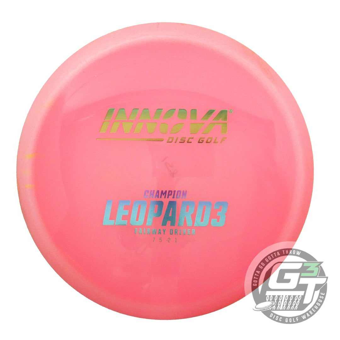 USED Innova Champion Leopard3 158g Pink Sunset Foil Fairway Driver Golf Disc