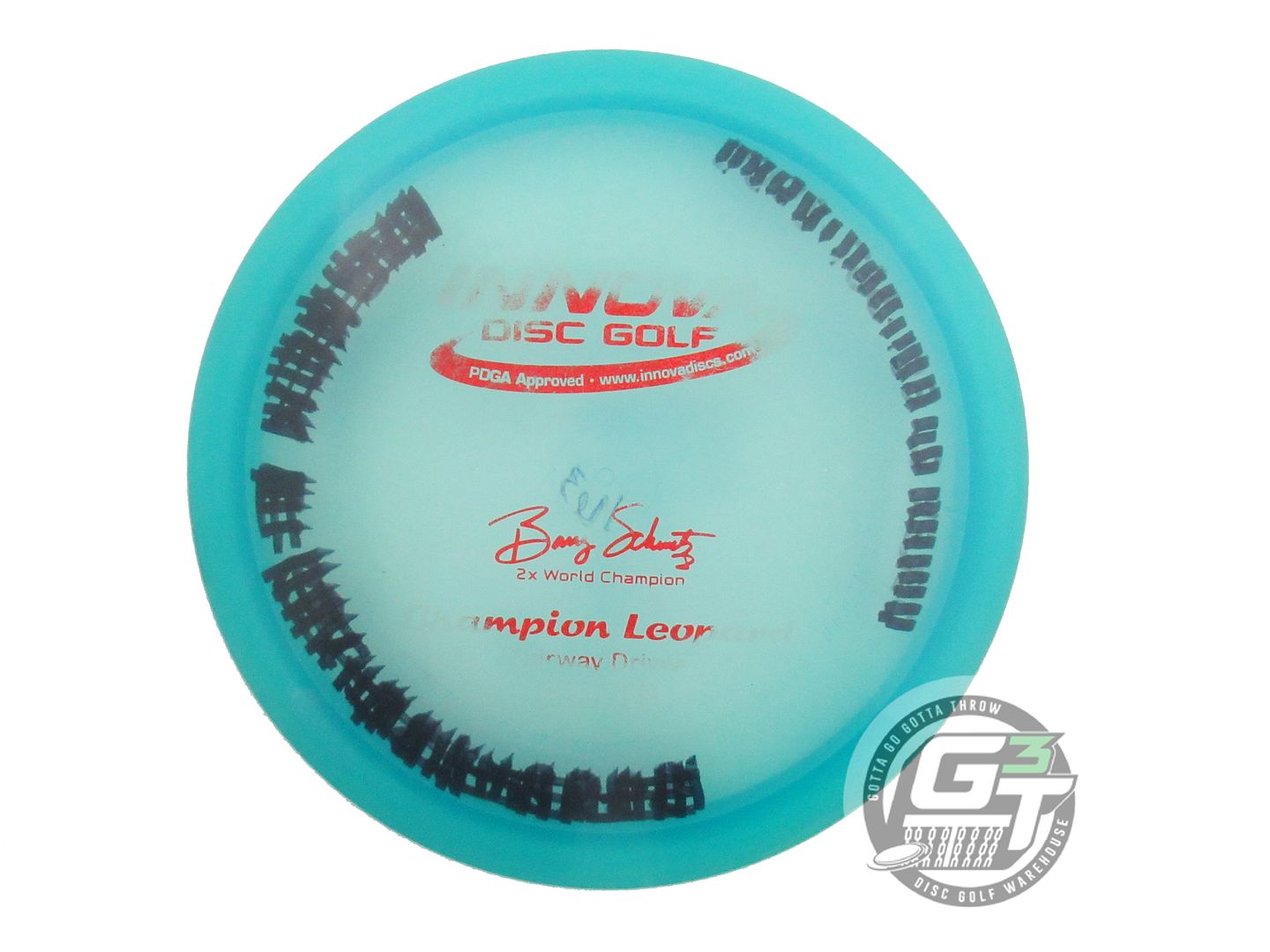 USED Innova Champion Leopard 163g Teal Red Glitter Foil Fairway Driver Golf Disc