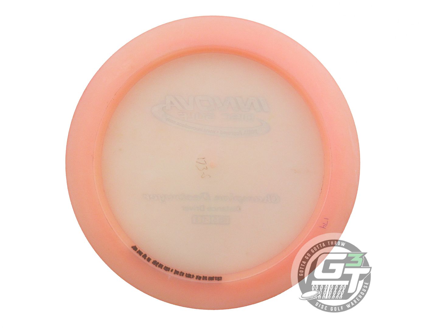 USED Innova Champion Destroyer 174g Lt. Pink Silver Foil Distance Driver Disc