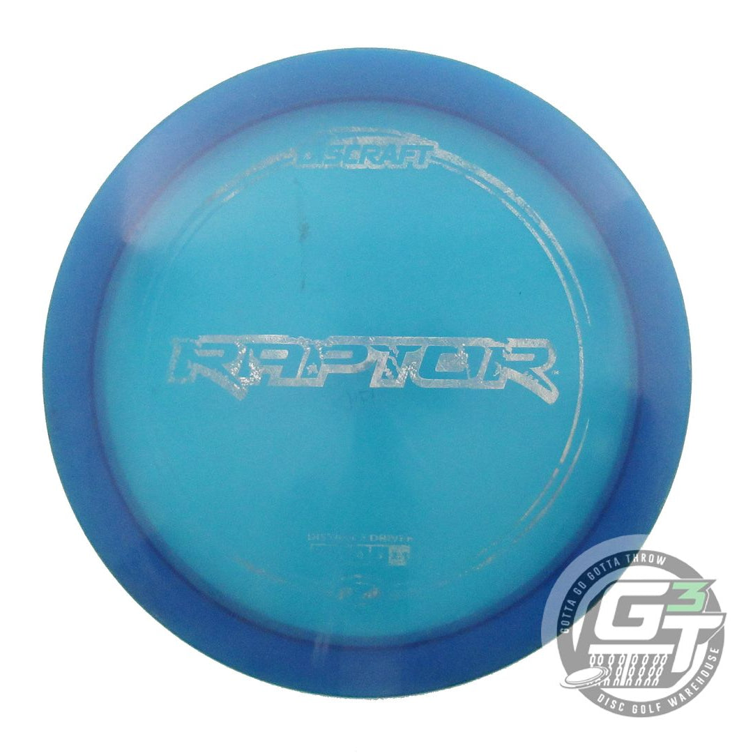 USED Discraft Z Raptor 174g Blue Silver Holo Foil Distance Driver Golf Disc