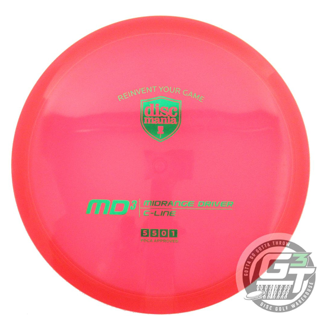 NOS DiscMania C-Line MD3 177g Red Green Foil Midrange Golf Disc