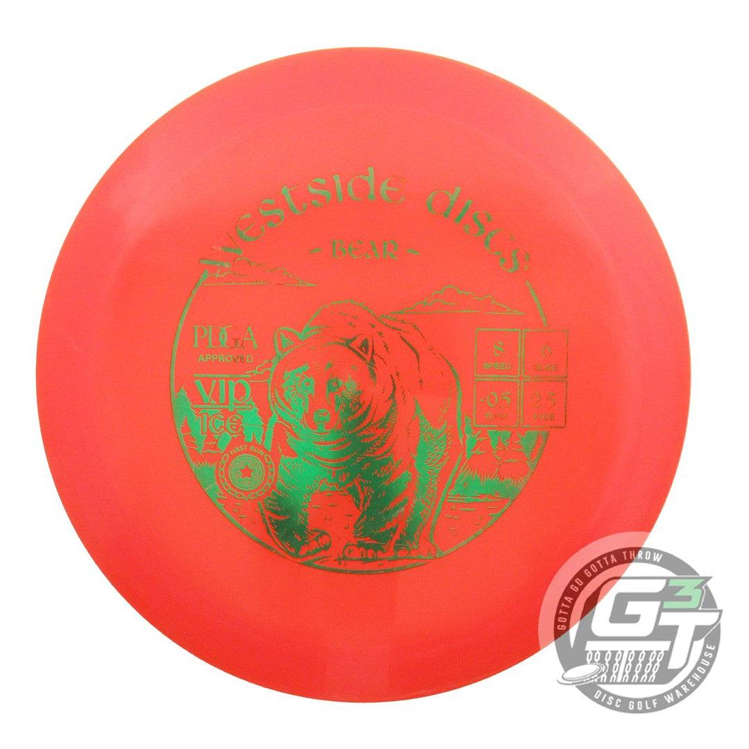 USED Westside Discs VIP Ice Bear 171g Orange Green Foil Fairway Driver Golf Disc