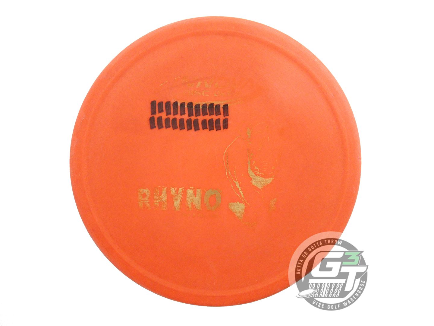 USED Innova DX Rhyno 172g Orange Gold Foil Putter Golf Disc