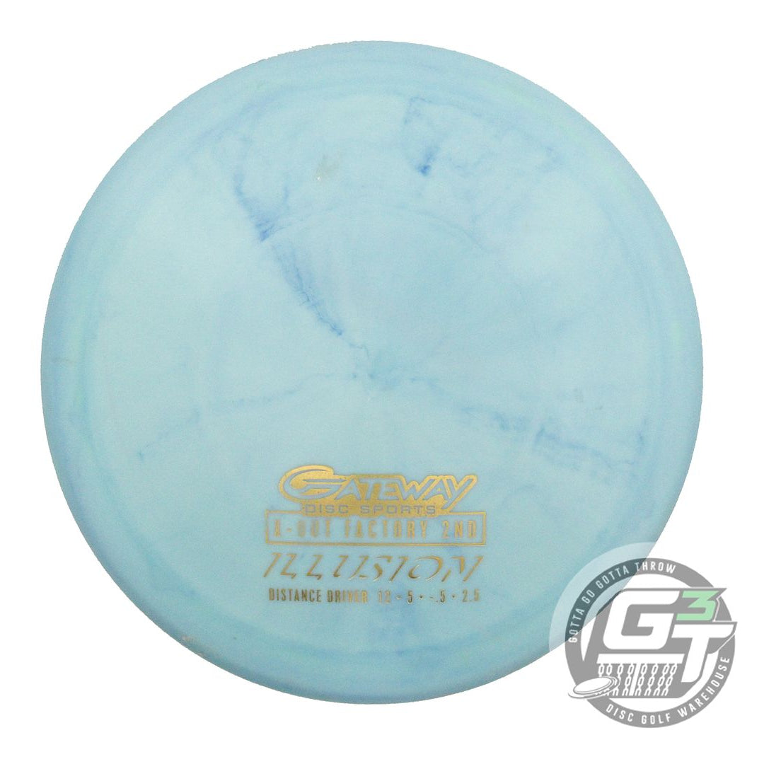 USED Gateway X-OUT Diamond Illusion 176g Sky Blue Distance Driver Golf Disc