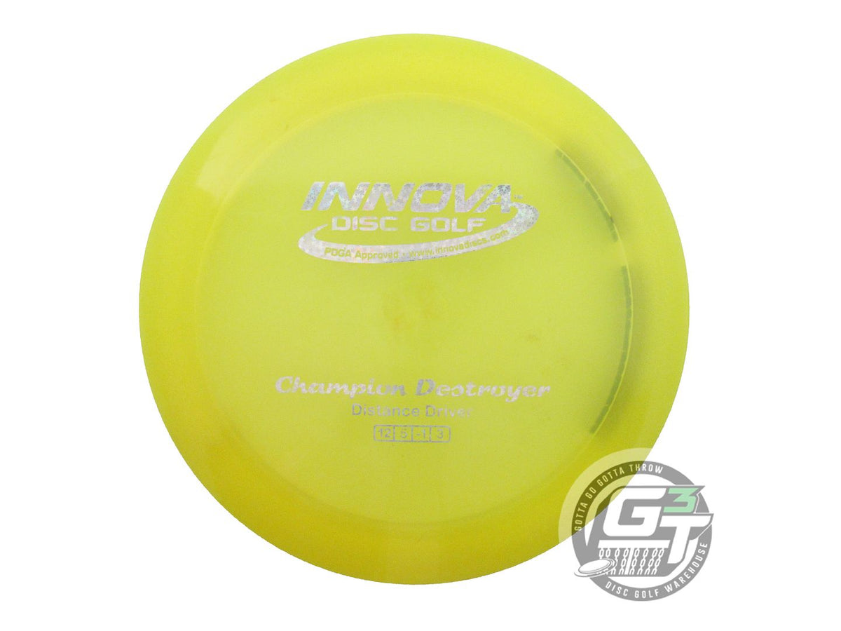 USED Innova Champion Destroyer 176g Yellow Holo Star Foil Distance Driver Disc