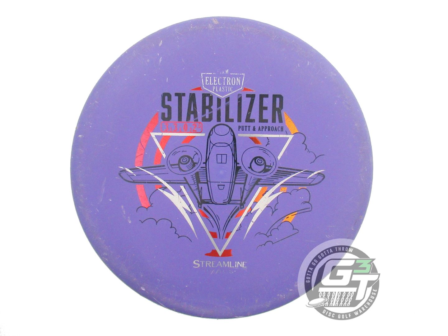USED Streamline Discs Electron Firm Stabilizer 174g Purple Putter Golf Disc