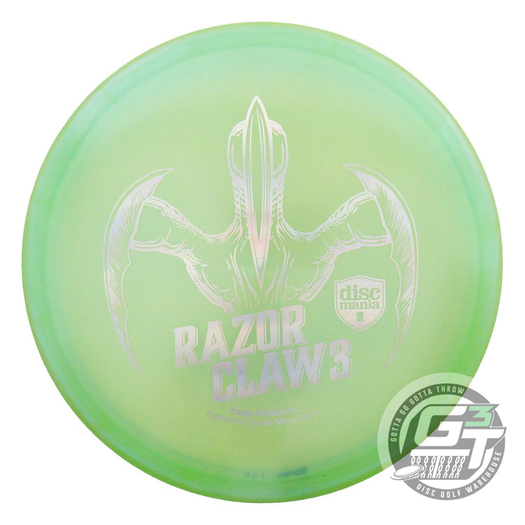 USED DiscMania RAZOR CLAW 3 Meta Tactic 171g Lime Gold Holo Foil Putter Disc