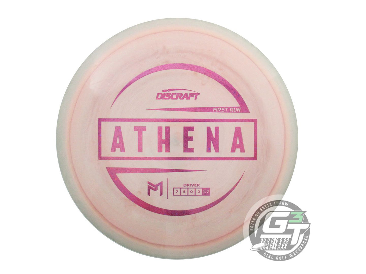 USED Discraft FIRST RUN ESP Athena 173g Peach Magenta Star Foil Driver Golf Disc