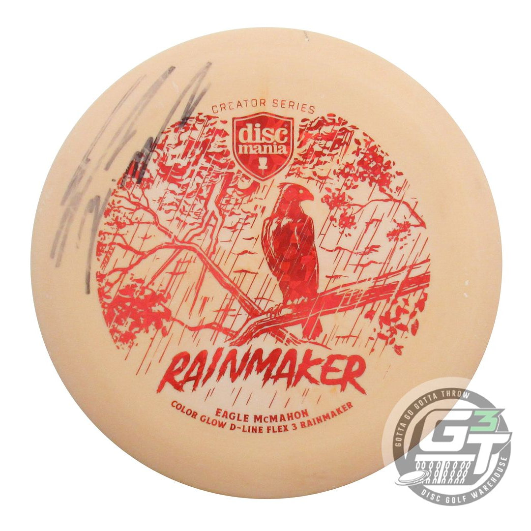 USED DiscMania Glow D-Line Flex 3 Rainmaker 173g Orange Red Foil Putter Disc