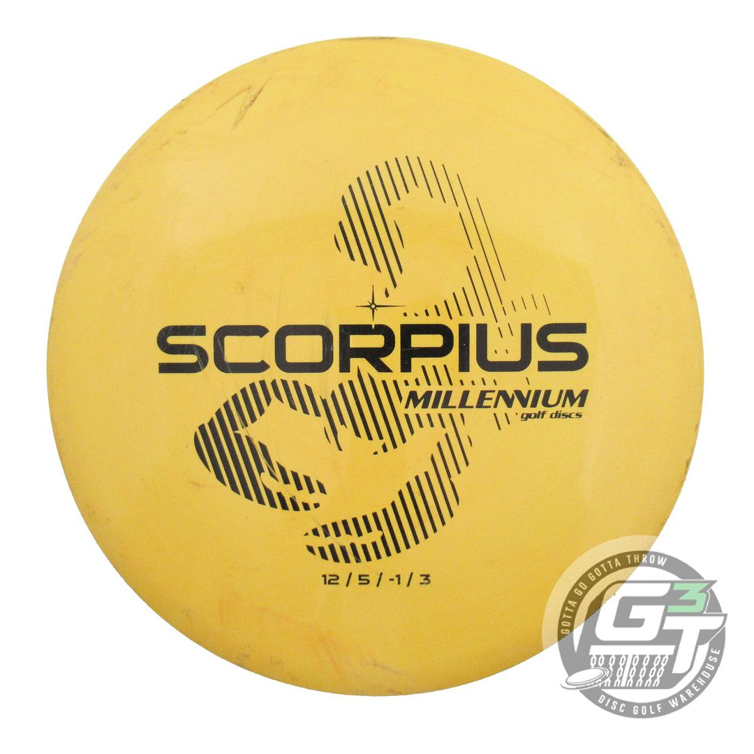 USED Millennium Standard Scorpius 171g Yellow Black Stamp Distance Driver Disc