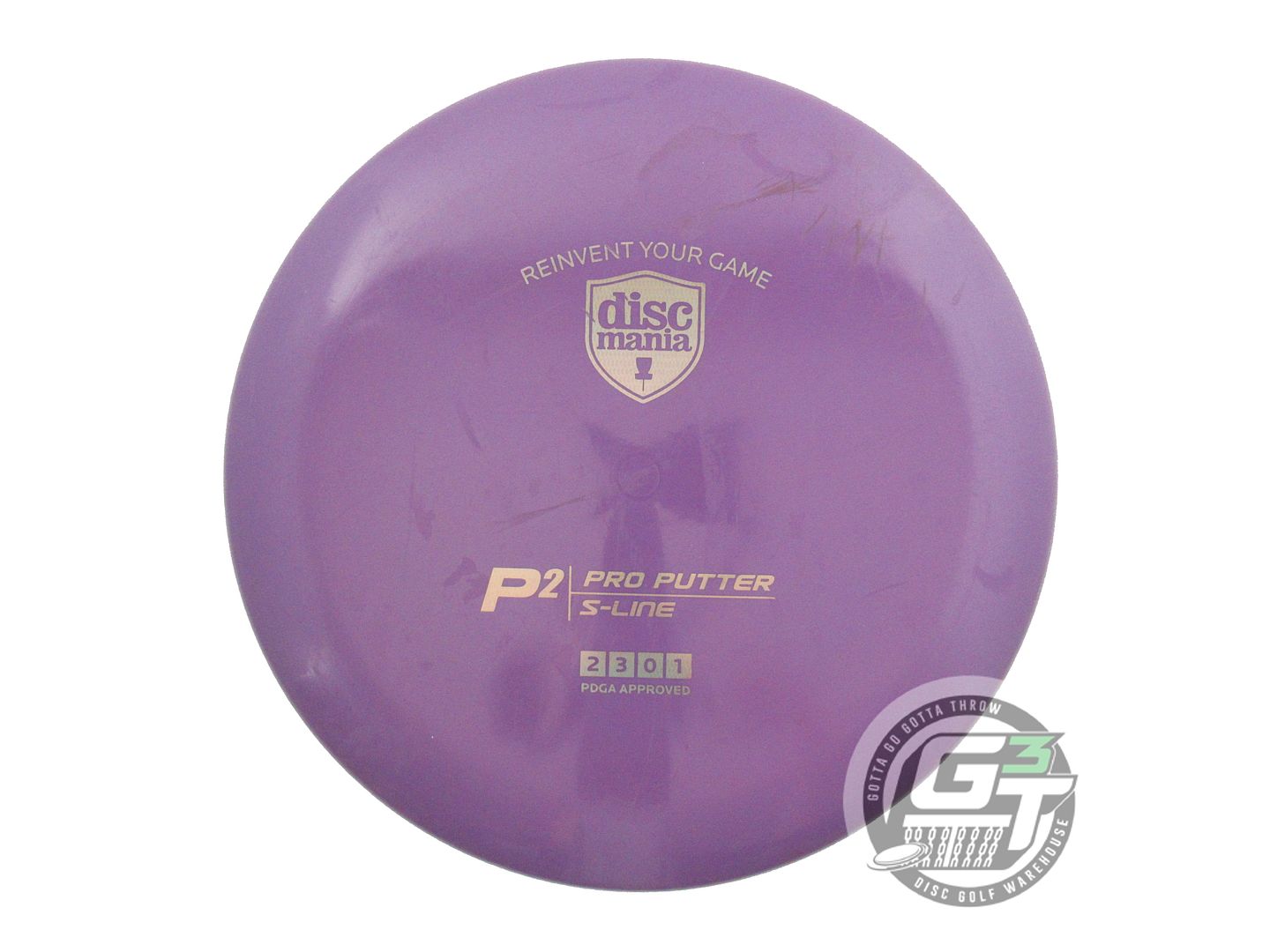 USED DiscMania S-Line P2 175g Purple Copper Foil Putter Golf Disc