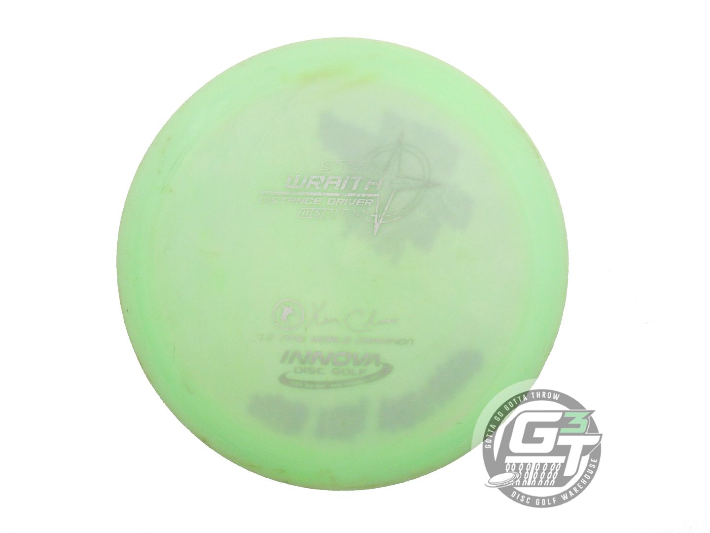 USED Innova Star Wraith 176g Lime Silver Stamp Distance Driver Golf Disc