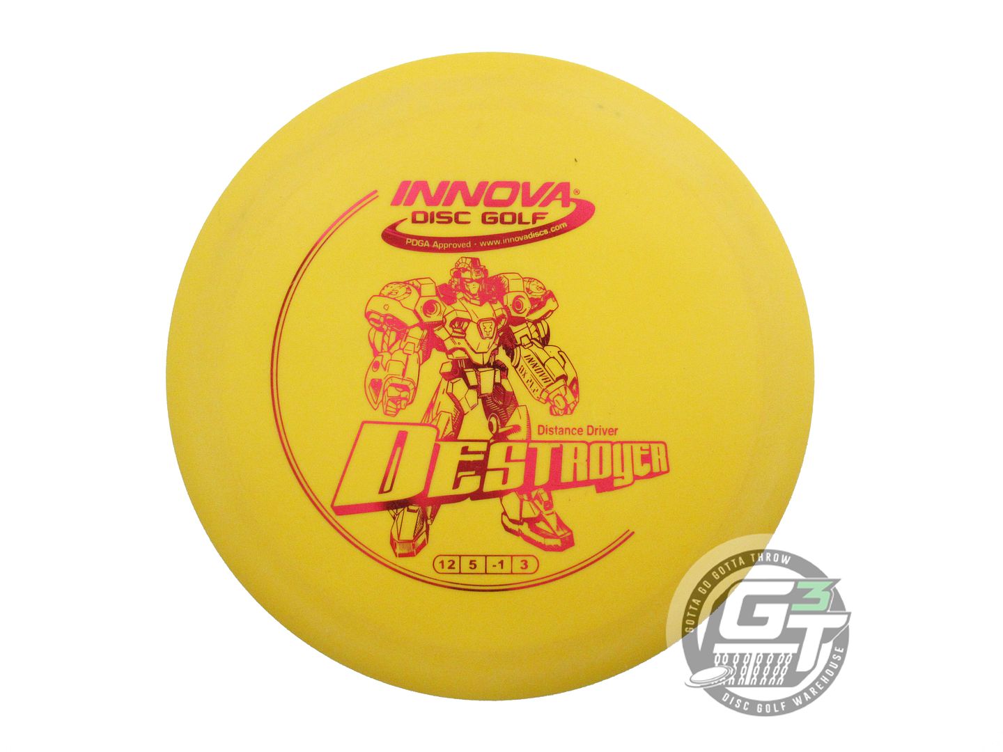 USED Innova DX Destroyer 172g Marigold Red Foil Distance Driver Golf Disc