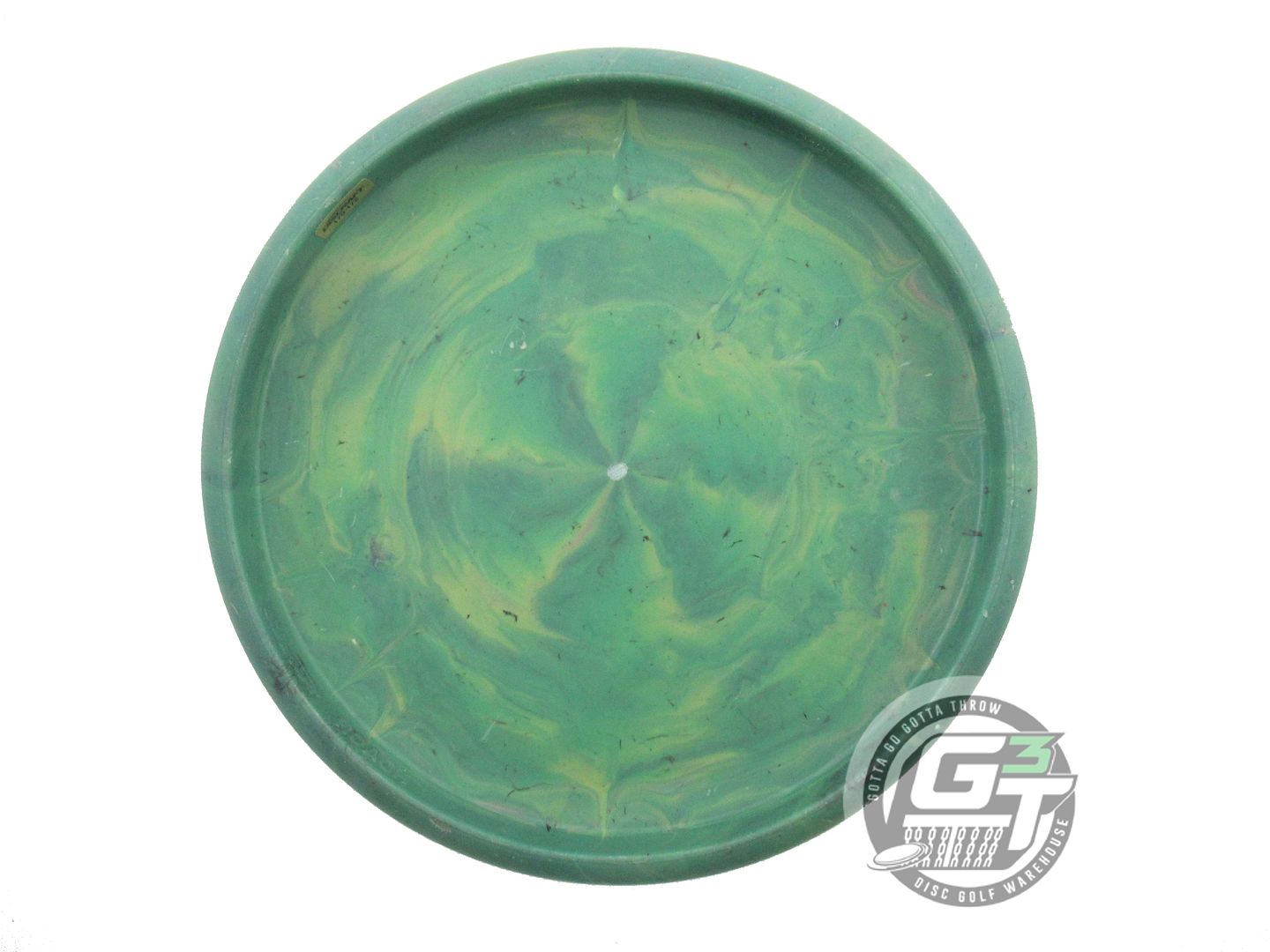 USED Discraft BRO-D Rubber Blend Swirl Roach 173g Green Teal Shatter Putter Disc