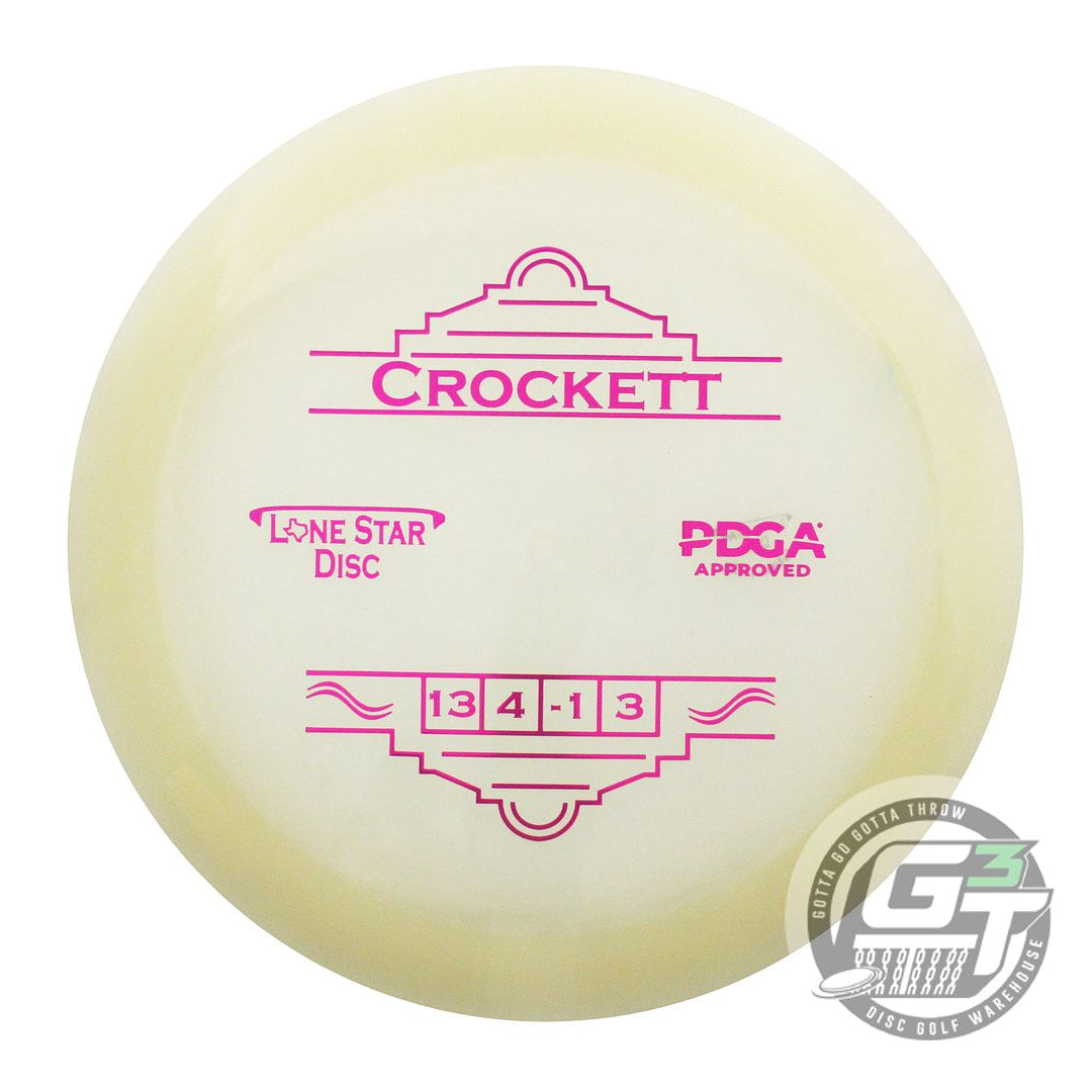 USED Lone Star Glow Crockett 173g Magenta Foil Distance Driver Golf Disc