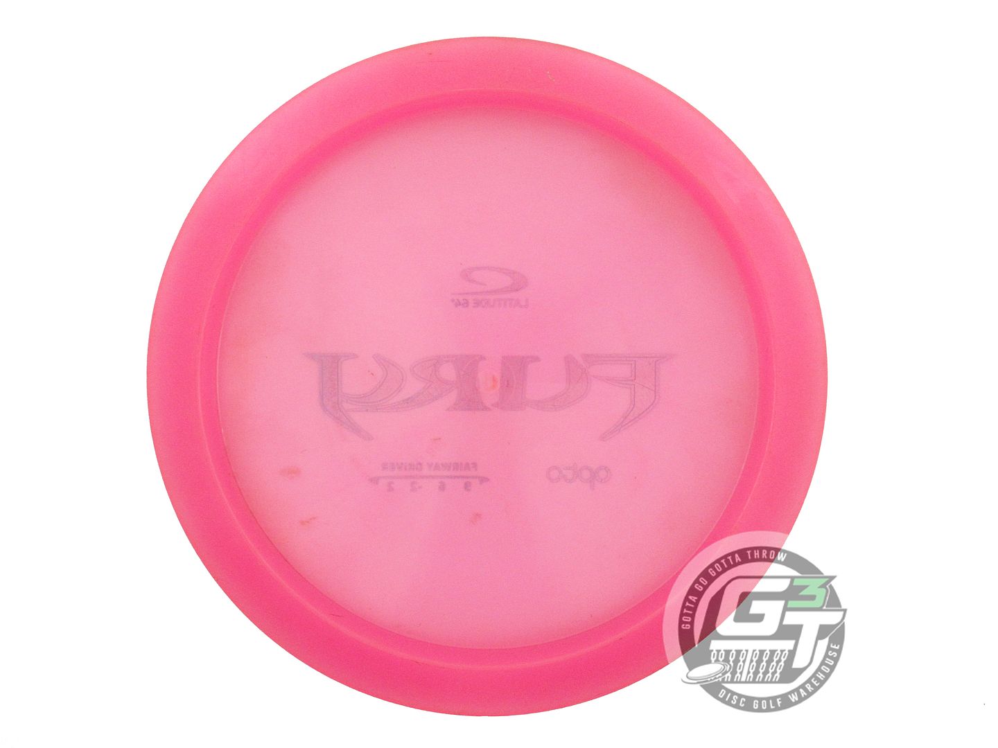 USED Latitude 64 Opto Fury 168g Pink Blue Foil Fairway Driver Golf Disc