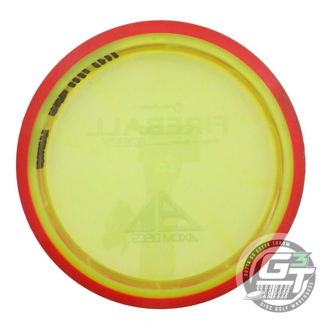 USED Axiom Discs Proton Fireball 168g Yellow Red Rim Distance Driver Golf Disc