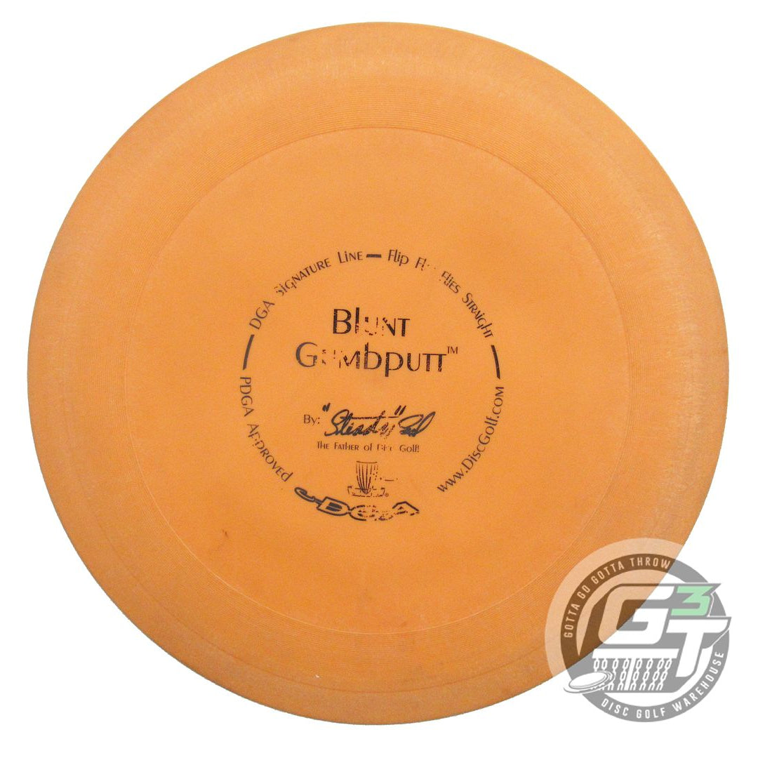 USED DGA Signature Line Blunt Gumbputt 175g Orange Black Stamp Putter Golf Disc