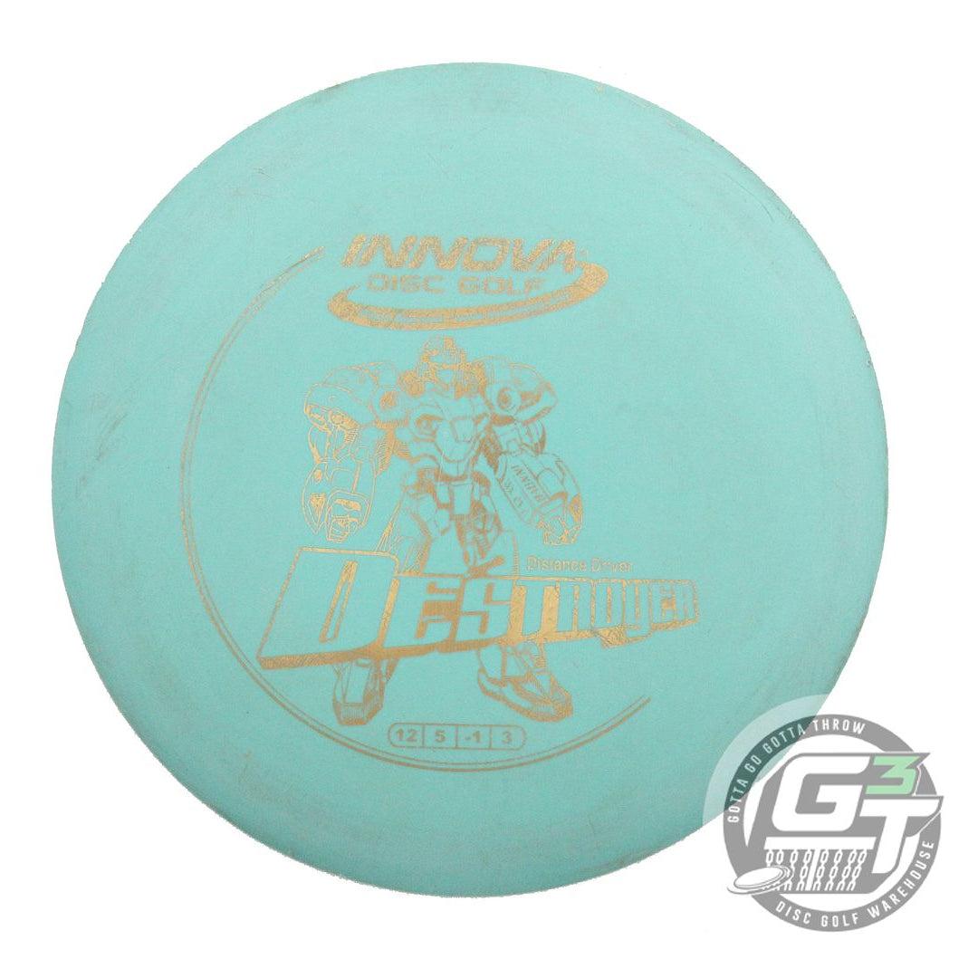 USED Innova DX Destroyer 164g Seafoam Gold Foil Distance Driver Golf Disc