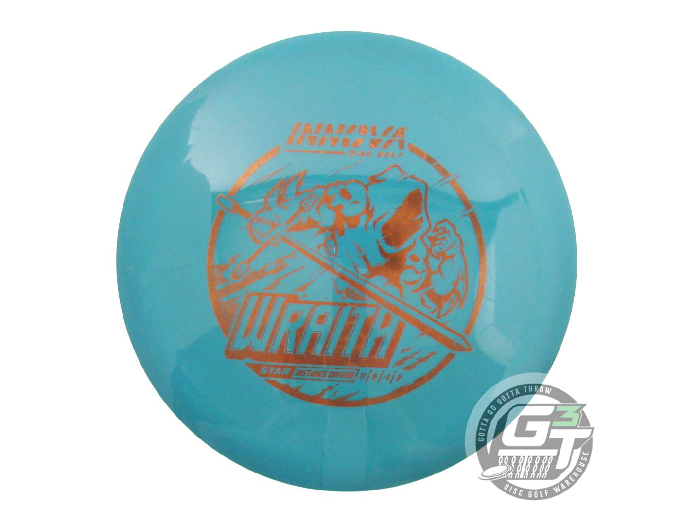 USED Innova Star Wraith 175g Green Brown Foil Distance Driver Golf Disc