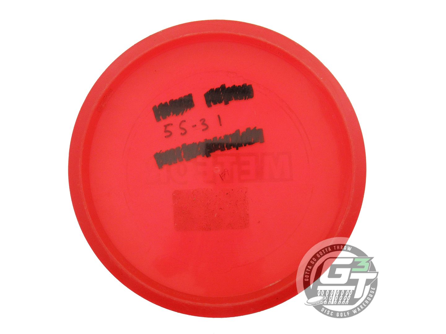 USED Discraft Z Meteor 180g Red Pink Shatter Foil Midrange Golf Disc