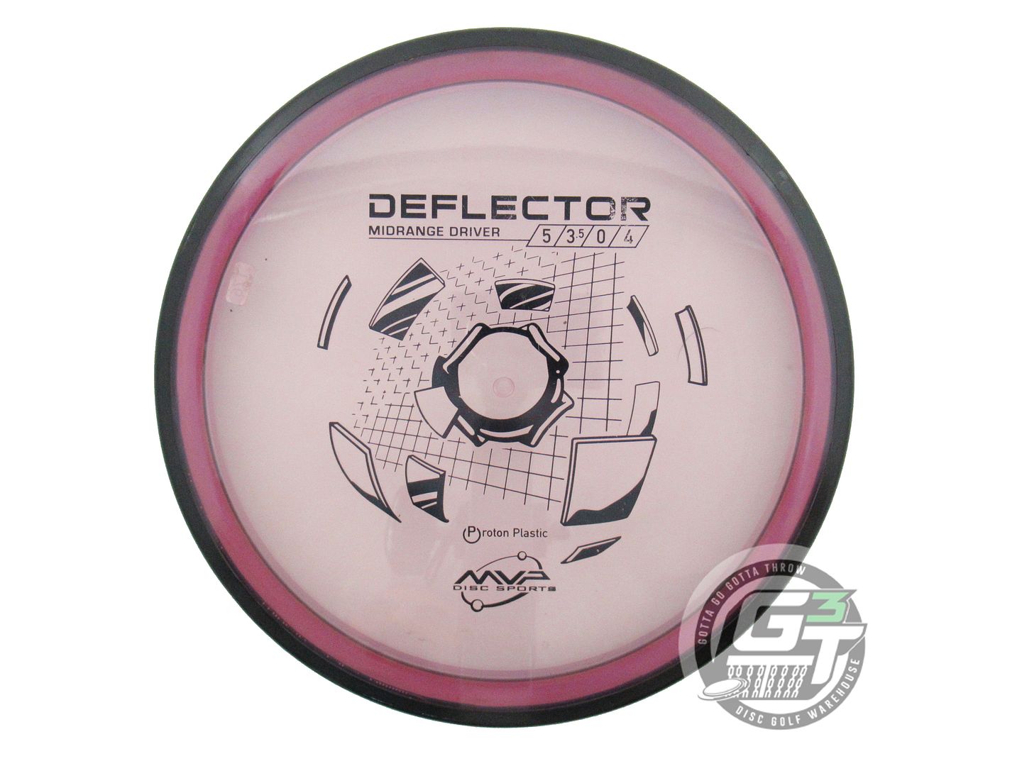 USED MVP Disc Sports Proton Deflector 176g Pink Midrange Golf Disc