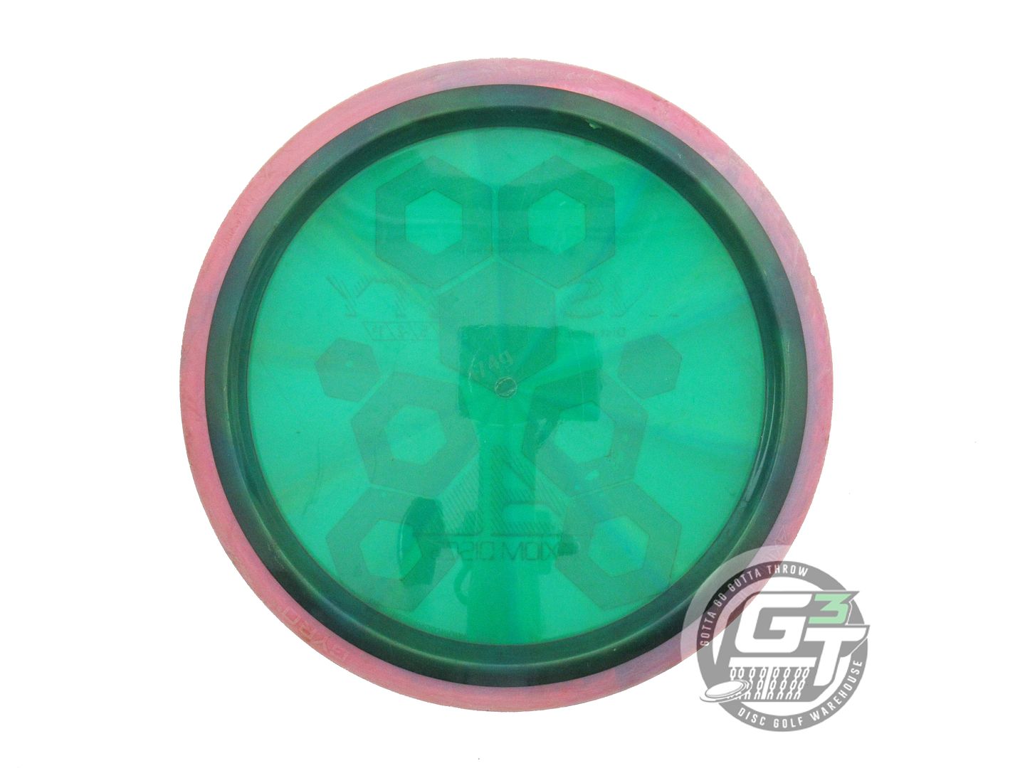 USED Axiom Discs Proton Insanity 174g Green Pink Rim Distance Driver Golf Disc