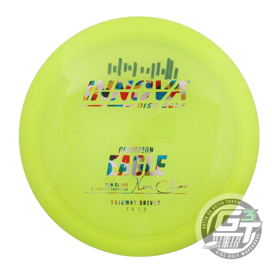 USED Innova Champion Eagle 173g Yellow Wonder Bread Foil Fairway Driver Disc