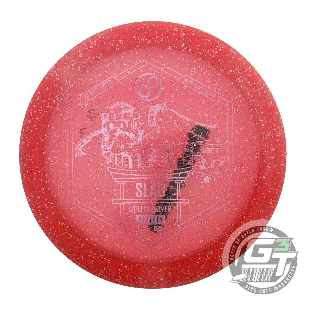 USED Infinite Metal Flake C-Blend Slab 174g Red Pink Foil Distance Driver Disc