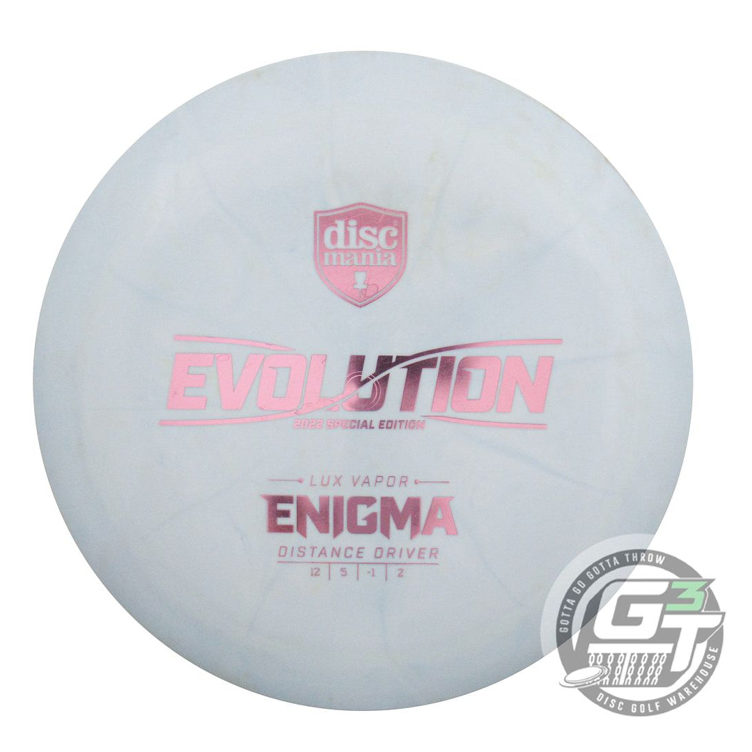 USED DiscMania Lux Vapor Enigma 169g Sky Blue Pink Foil Driver Golf Disc
