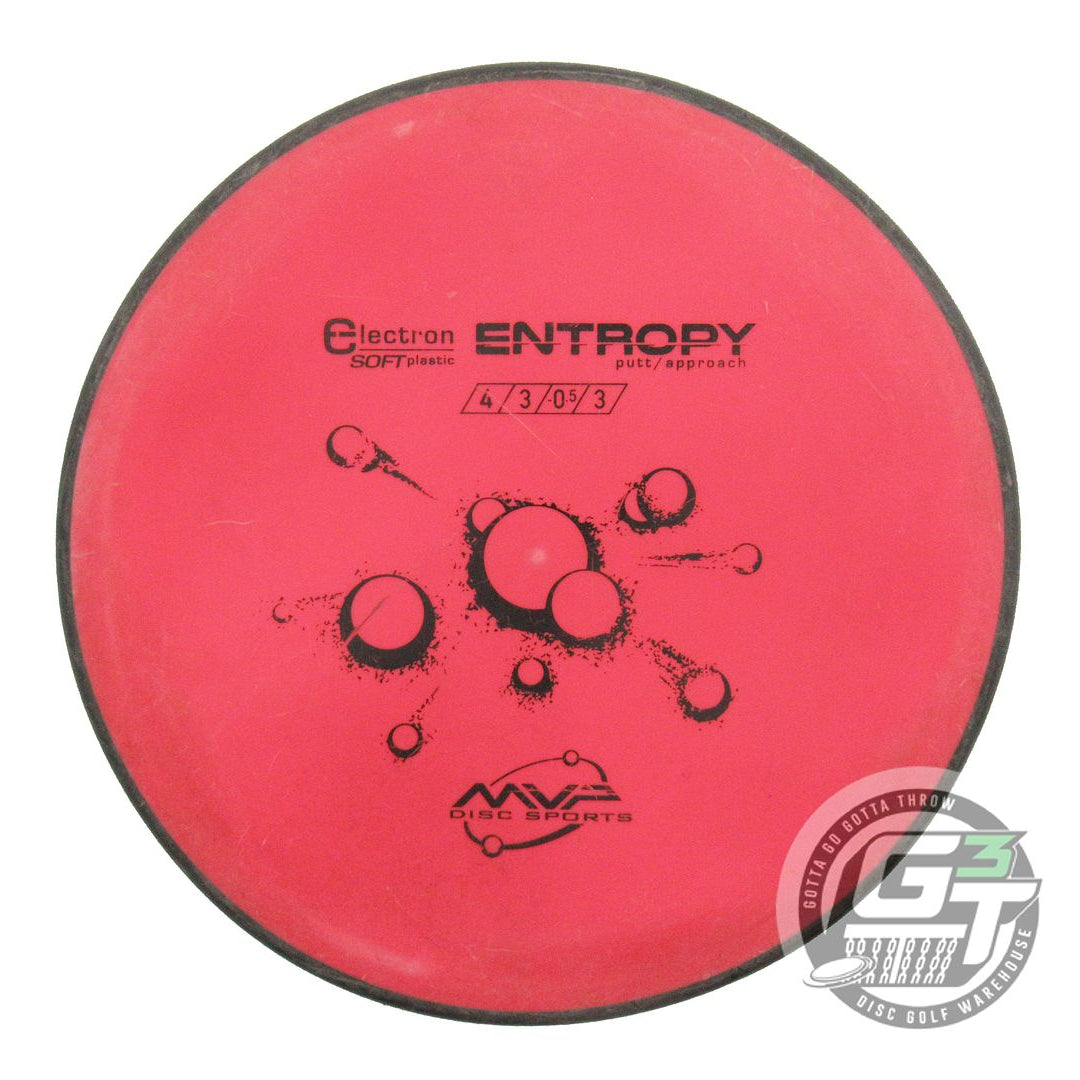 USED MVP Disc Sports Electron Soft Entropy 171g Red WARPED Putter Disc
