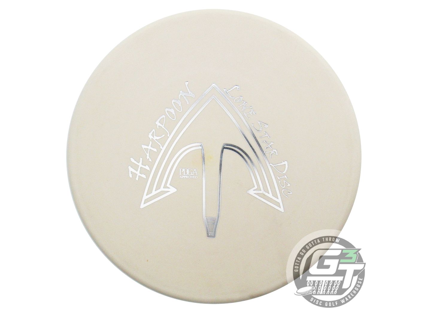 USED Lone Star Delta 2 Harpoon 176g Ivory Silver Foil Midrange Golf Disc