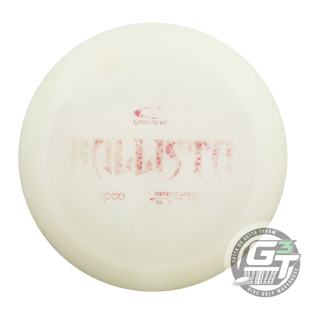USED Latitude 64 Opto Ballista 173g White Red Foil Distance Driver Golf Disc