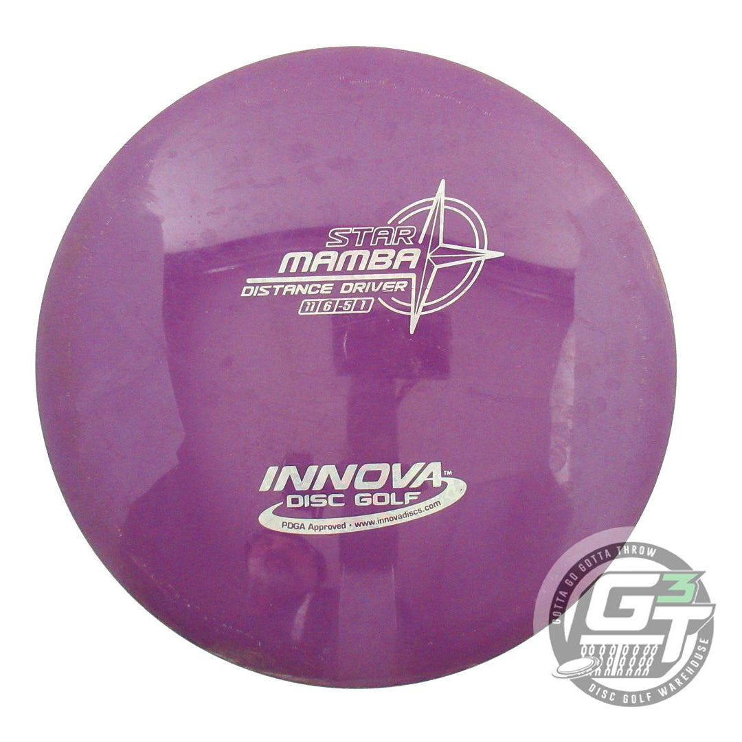 USED Innova Star Mamba 171g Purple Silver Heart Foil Distance Driver Golf Disc