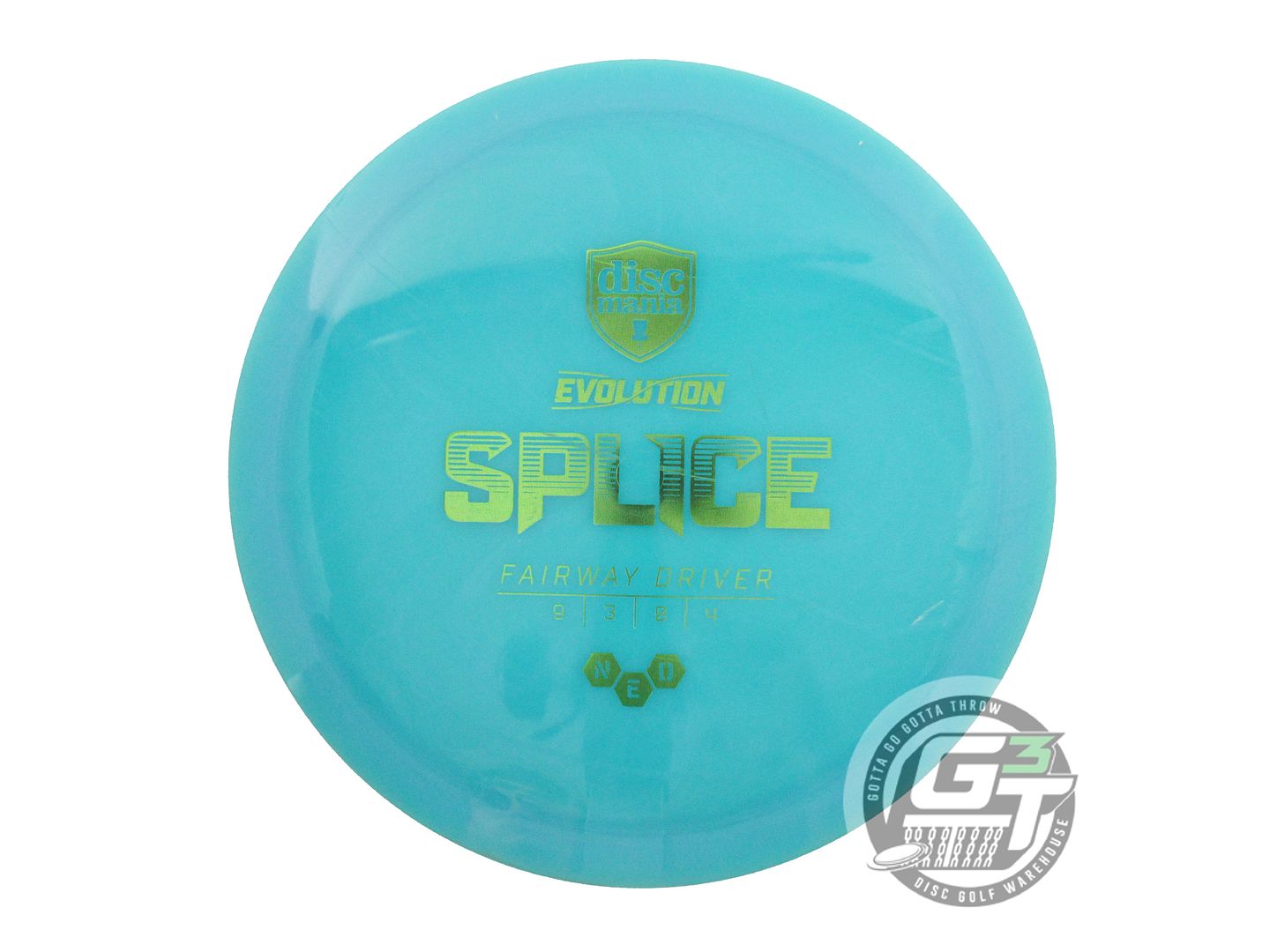 USED DiscMania Neo Splice 173g Teal Lime Foil Fairway Driver Golf Disc