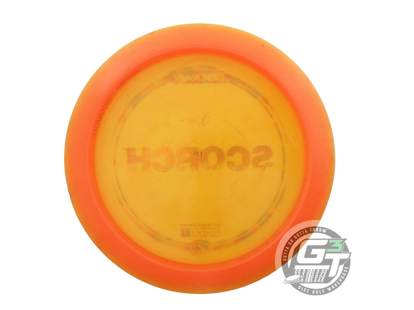 USED Discraft Z Scorch 174g Orange Wonder Bread RIM DING Distance Driver Disc