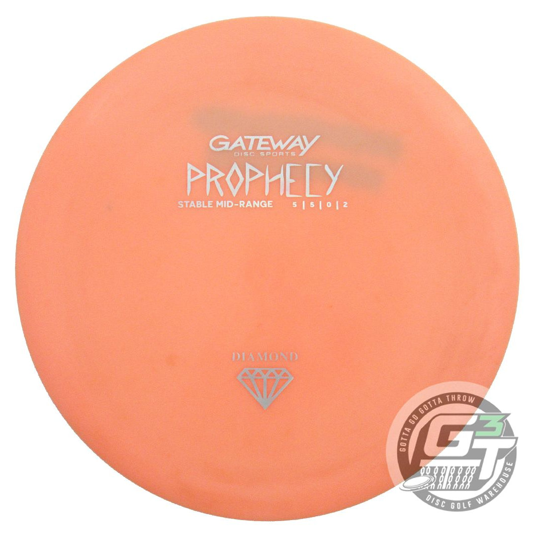 USED Gateway Diamond Prophecy 183g Orange Silver Holo Foil Midrange Golf Disc
