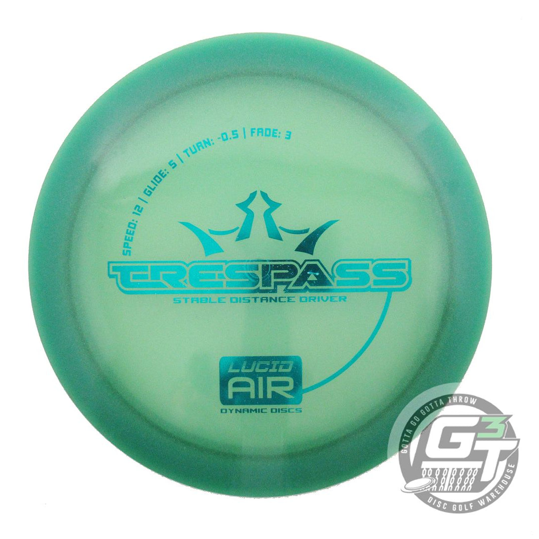 USED Dynamic Discs Lucid AIR Trespass 158g Green Teal Foil Distance Driver Disc