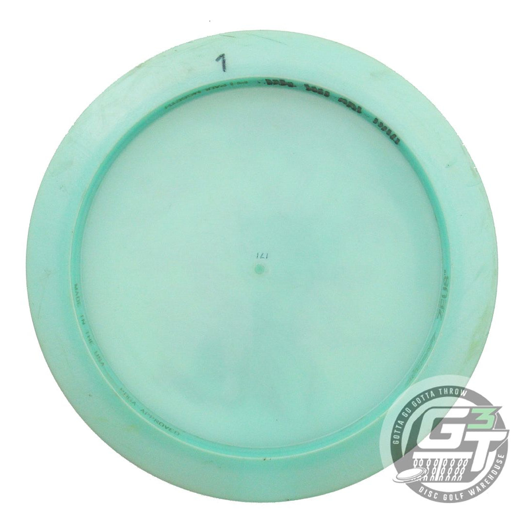 USED Discraft Big Z Zeus 171g Seafoam Reptile Foil Distance Driver Golf Disc