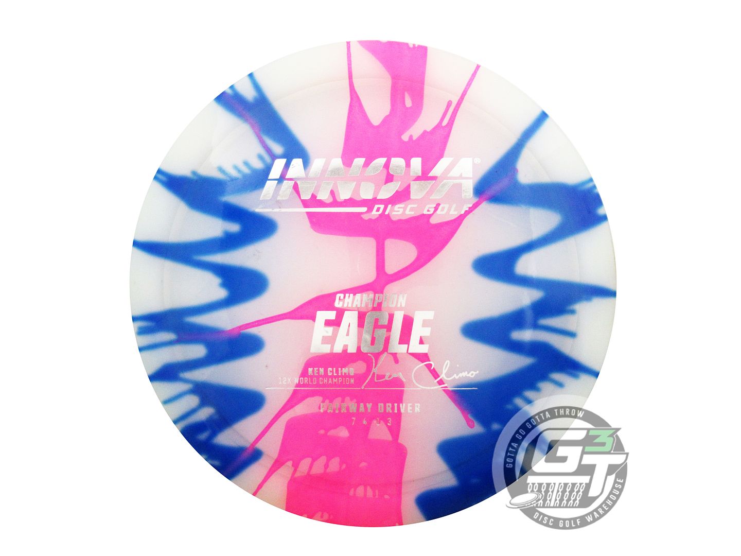 USED Innova I-DYE Champion Eagle 171g Splatter Burst Fairway Driver Golf Disc
