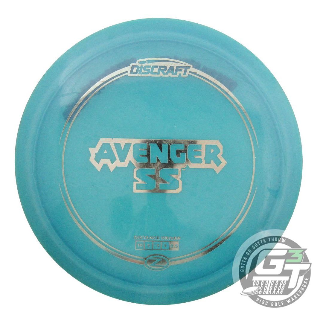 USED Discraft Z Avenger SS 175g Teal Gray Foil Distance Driver Golf Disc
